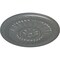 Ekena Millwork Temple Ceiling Medallion (Fits Canopies up to 9 1/4"), Hand-Painted Platinum, 24"OD x 1 5/8"P CM24TEPLS - alternate 3